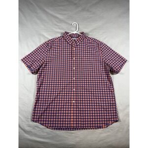 Southern Tide Intercoastal Mens Plaid Short Sleeve Button Down Shirt XL